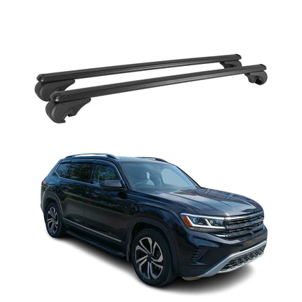 Dachträger für VW Atlas 2018-2026 Gepäckträger Grundträger Aluminium Schwarz 2x
