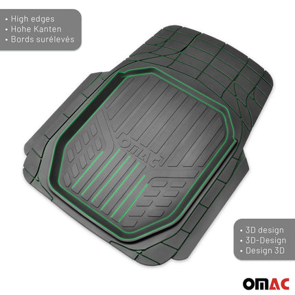 Fußmatten Gummimatten 3D Passform für Nissan Qashqai Gummi Schwarz 4tlg