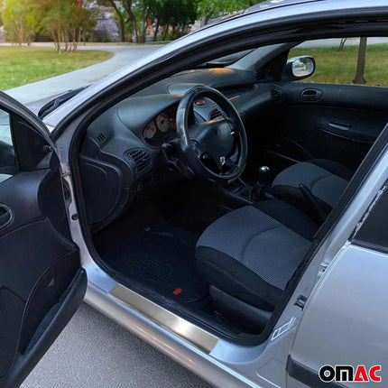 Einstiegsleisten Türschweller für Peugeot 206 1998-2010 Edelstahl Chrom 4tlg
