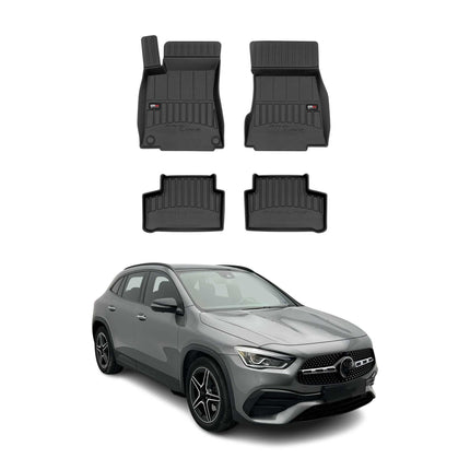 OMAC Gummi Fußmatten für Mercedes GLA H247 2020-2026 Premium Gummi Schwarz 4tlg