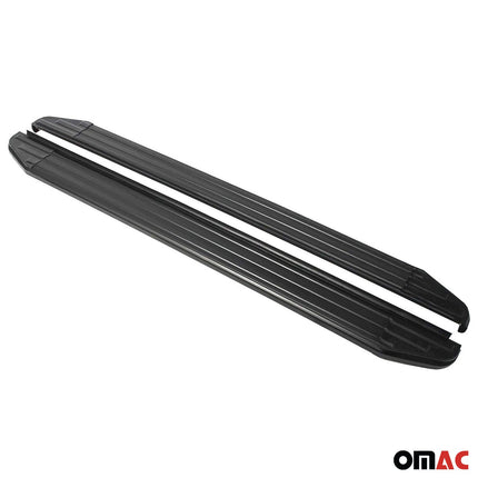 Trittbretter Seitenschweller für Citroen C-Crosser 2007-2013 ABE Schwarz Alu