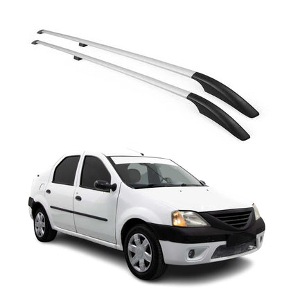 Dachreling Dachgepäckträger für Dacia Logan MCV SW 2006-2013 Alu Grau