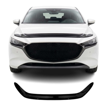 Motorhaube Deflektor Insektenschutz für Mazda 3 2019-2026 Schrägheck Dunkel