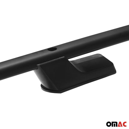 Alu Dachreling Querträger für VW Amarok DoubleCab 2010-2022 ABE Schwarz 2tlg