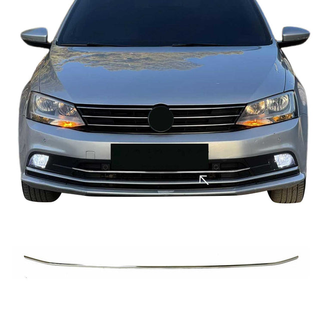 Kühlergrill Leisten Grillleisten für VW Jetta 2014-2018 Edelstahl Chrom 1tlg