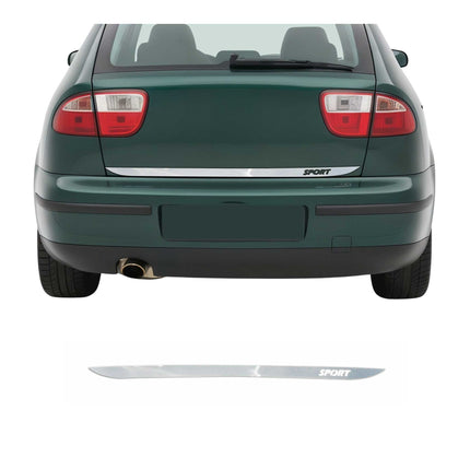 Kofferraumleiste Heckleiste für Seat Leon 1999-2006 Untere Chrom Edelstahl