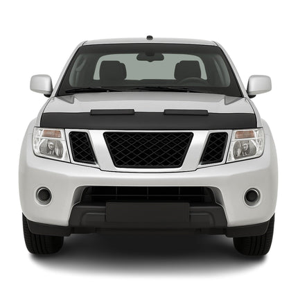 Haubenbra Steinschlagschutz Bonnet Bra für Nissan Navara D40 Schwarz Halb