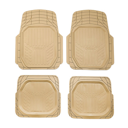 Fußmatten Automatten für Opel Astra 3D Passform Hoher Rand Gummimatten Beige