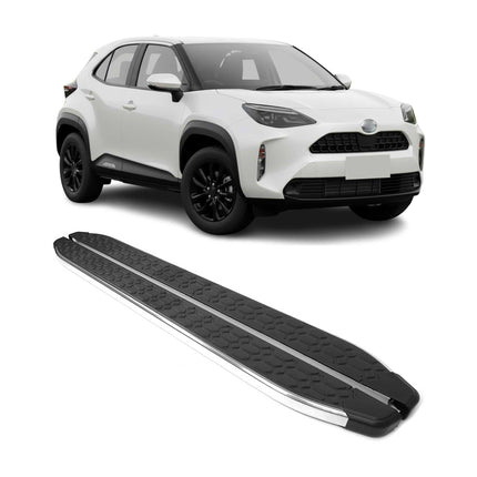 Trittbretter Seitenschweller für Toyota Yaris Cross 2021-2026 Edelstahl Chrom 2x