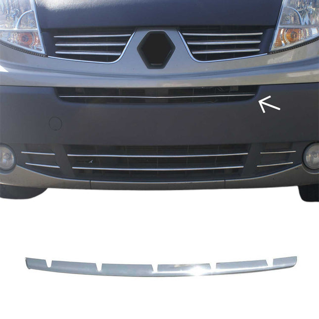 Kühlergrill Leisten Grillleisten für Nissan NV400 2010-2021 Edelstahl Chrom