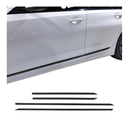 Seitentürleiste Türschutz für Kia Venga Ceed Sportage Sorento Rio Alu Schwarz 8x