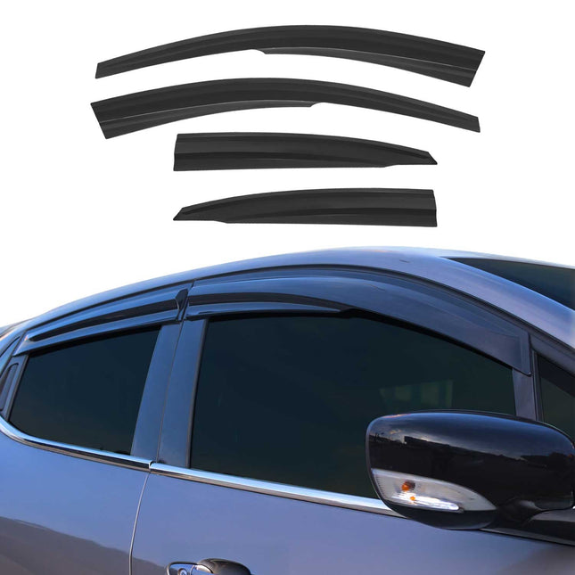 4x Windabweiser Regenabweiser für Ford Focus 1998-2004 Acryl Dunkel