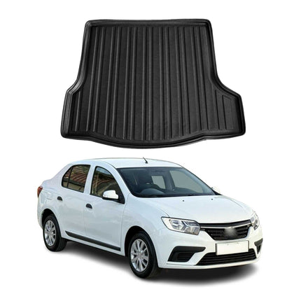 Kofferraumwanne Laderaumwanne für Dacia Logan 2012-2020 Gummi TPE Schwarz