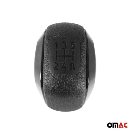 Schaltknauf Schaltknopf für Peugeot 301 2012-2026 5 Gang Kunstleder Schwarz