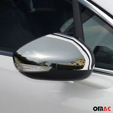Spiegelkappen Spiegelabdeckung für Citroen DS5 2011-2019 Edelstahl Chrom 2tlg