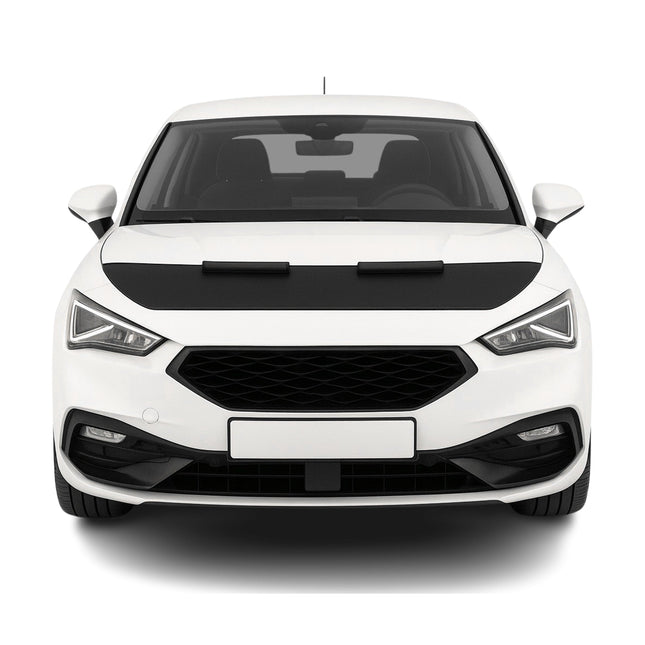 Haubenbra Steinschlagschutz Bonnet Bra für Seat Leon 2020-2026 Schwarz Halb