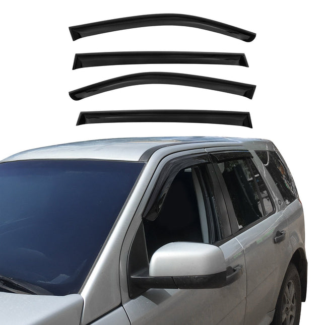 4x Windabweiser Regenabweiser für Audi Q7 4LB 2006-2015 Acryl Dunkel