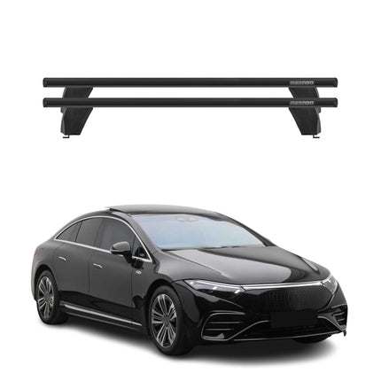 Menabo Dachträger Grundtäger für Mercedes EQS V297 2022-2026 75kg Alu Schwarz 2x