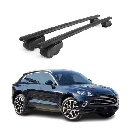 Dachträger Gepäckträger für Aston Martin DBX 2021-2026 ABE Schwarz Alu 2x