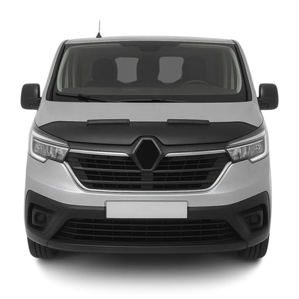 Haubenbra Steinschlagschutz Bonnet Bra für Renault Trafic 2020-2026 Schwarz Halb