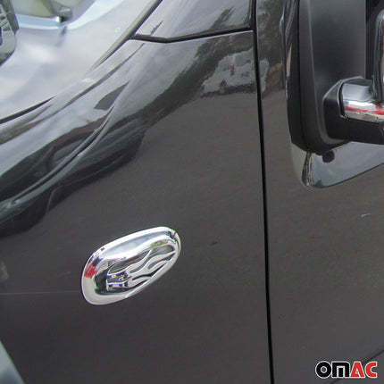 Blinkerrahmen Signalblende Seitenblinker für Fiat Linea 2007-2012 Chrom ABS 2x