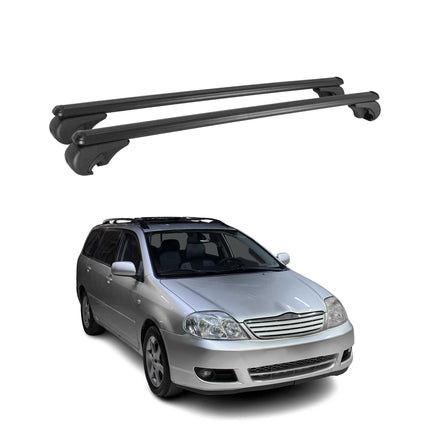 Dachträger für Toyota Corolla Kombi 2002-2007 Gepäckträger Aluminium Schwarz 2x