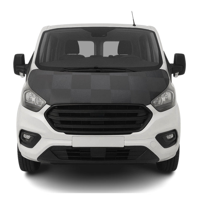 Haubenbra Steinschlagschutz für Ford Transit Tourneo Custom 2013-2024 Kariert