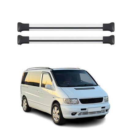 Dachträger Gepäckträger für Mercedes Vito W638 1996-2003 Relingträger Alu Silber