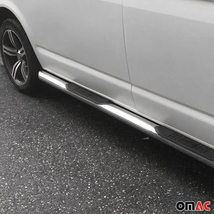 Edelstahl Trittbretter Schwellerrohre für Mazda BT-50 2006-2011 Edelstahl Silber