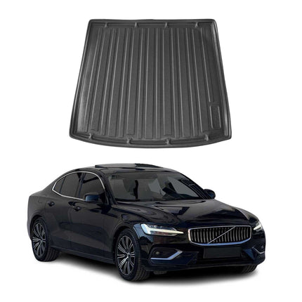 Kofferraumwanne Laderaumwanne für Volvo S60 2019-2025 Gummi TPE Schwarz