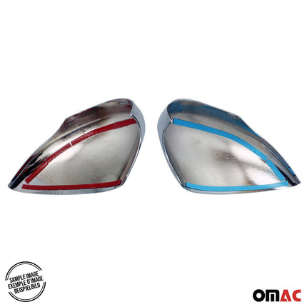 Spiegelkappen Spiegelabdeckung für Nissan Qashqai +2 2008-2014 Chrom ABS Silber