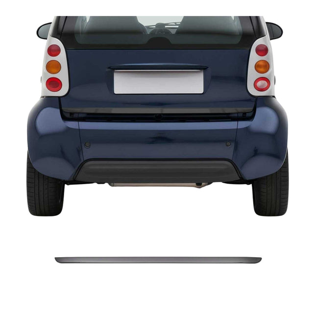Kofferraumleiste Heckleiste für Smart ForTwo 451 2007-2015 Edelstahl Dunkel
