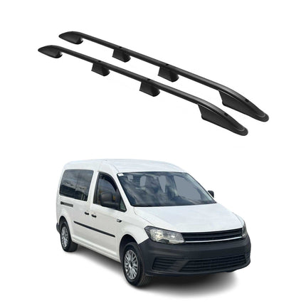 Dachreling Dachgepäckträger für VW Caddy 2015-2020 L2 Langer  Alu Schwarz