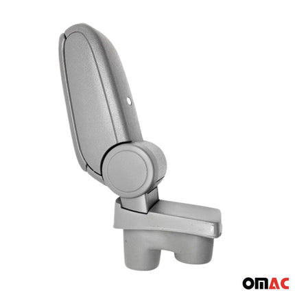 Mittelarmlehne Armlehne für Citroen C-Elysee 2012-2021 PU-Leder ABS Grau
