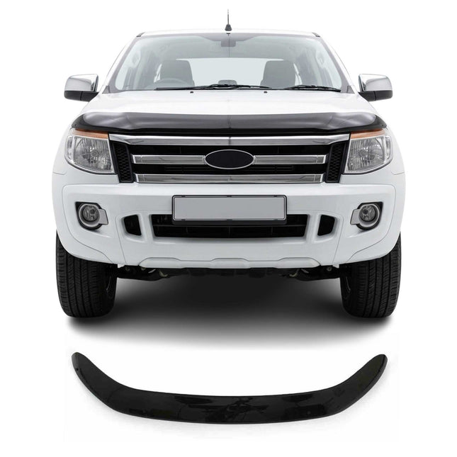 Motorhaube Deflektor Insekten Steinschlagschutz für Ford Ranger 2012-2015 Dunkel