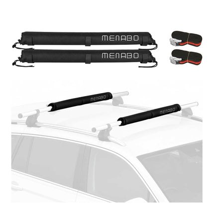 Menabo Surfbretträger Dachträger Softdach Windsurf Pad Kajak Snowboard 2x