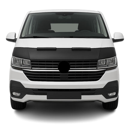 Haubenbra Steinschlagschutz Bonnet Bra für VW T6 T6.1 Transporter Schwarz Halb
