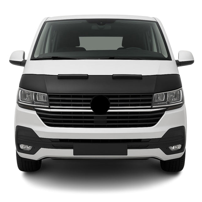 Haubenbra Steinschlagschutz Bonnet Bra für VW T6 T6.1 Transporter Schwarz Halb