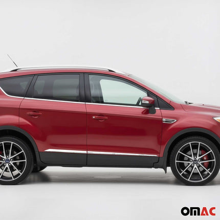 Seitentürleiste Türleisten Türschutzleiste für Ford Kuga II 2012-19 Chrom ABS 4x