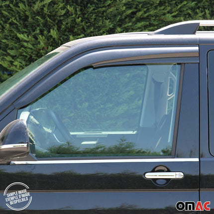 Windabweiser Regenabweiser für VW T5 T6 Transporter 2003-2024 Schwarz 4x