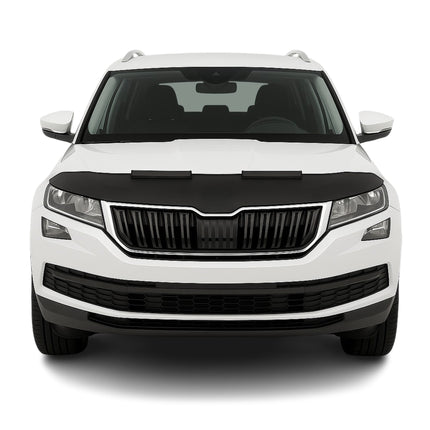 Haubenbra Steinschlagschutz Bonnet Bra für Skoda Kodiaq 2016-2026 Schwarz Halb