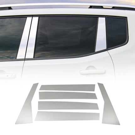 B-Säule C-Säule Türsäulen Verkleidung für Honda CR-V 2012-2018 Chrom Silber 6tlg