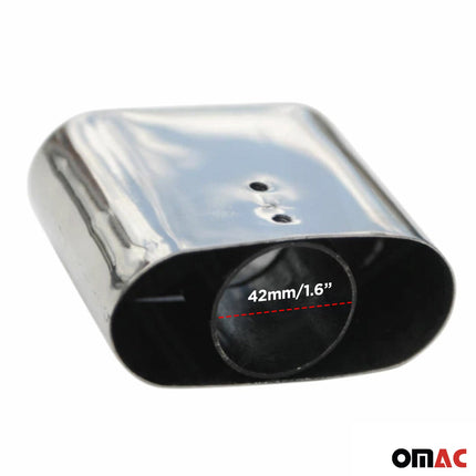 Auspuffblende Endrohr für Fiat 500 2007-2026 Edelstahl Chrom 1tlg