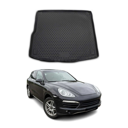 Kofferraummatte Kofferraumwanne für Porsche Cayenne 92A 2010-2017 Gummi TPE
