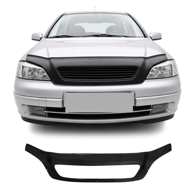 Motorhaube Deflektor Steinschlagschutz für Opel Astra G 1998-2009 Schwarz Abs