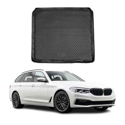 Kofferraummatte Kofferraumwanne für BMW 5er Touring G31 2017-2023 Gummi Schwarz