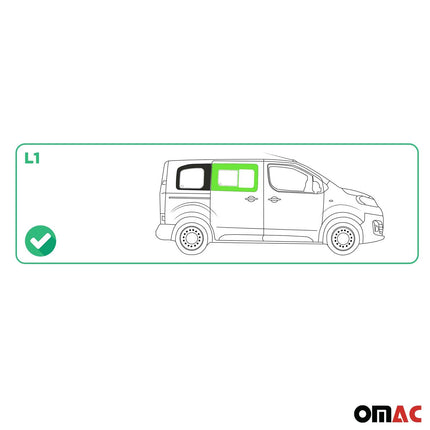 Schiebefenster Seitenfenster für Citroen Jumpy 2016-2026 Schwarz Auto Rechts L1