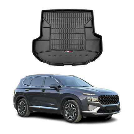 OMAC Gummi Kofferraumwanne für Hyundai Santa Fe 2019-2023 5-türig TPE Schwarz