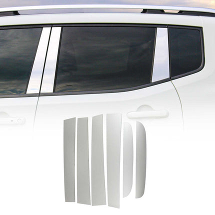 B-Säule Türsäulen Verkleidung für Ford Ranger 2015-2021 Edelstahl Chrom 6tlg