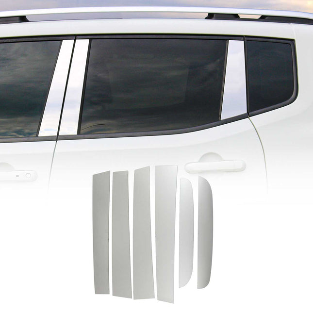 B-Säule Türsäulen Verkleidung für Ford Ranger 2015-2021 Edelstahl Chrom 6tlg
